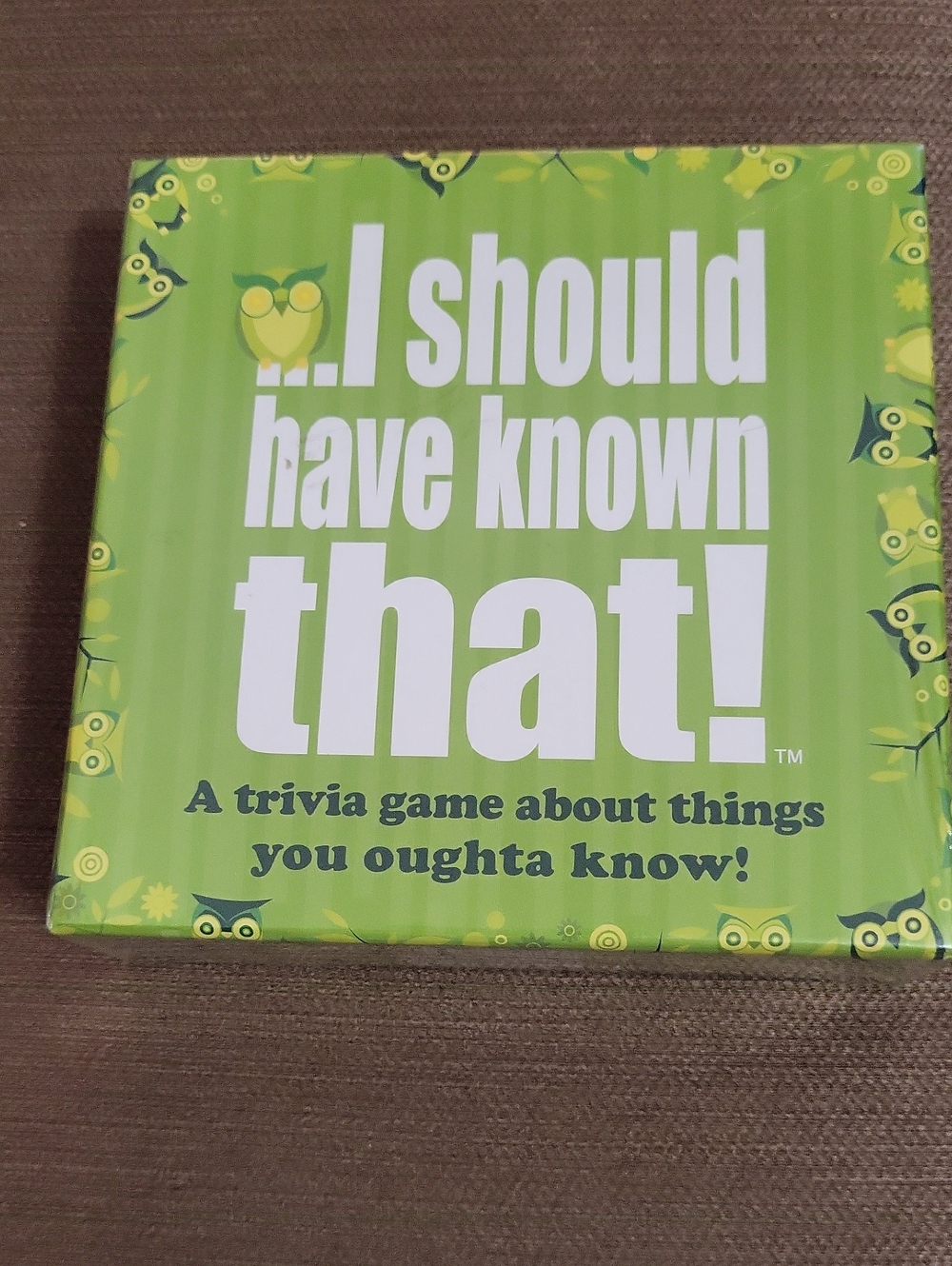 I Should Have Known That! Trivia Game - Green